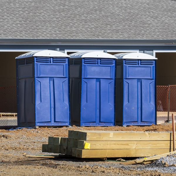 is there a specific order in which to place multiple porta potties in Scottsburg